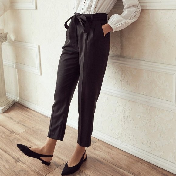 Vetta Capsule Pleated High Waist Trouser - Picture 1 of 10